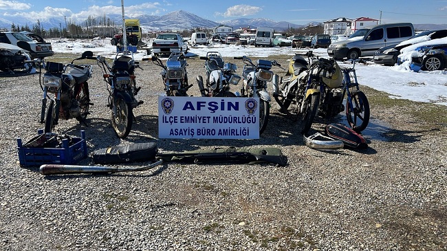 AFŞİN’DE MOTOSİKLET HIRSIZI 2 ŞAHIS YAKALANDI